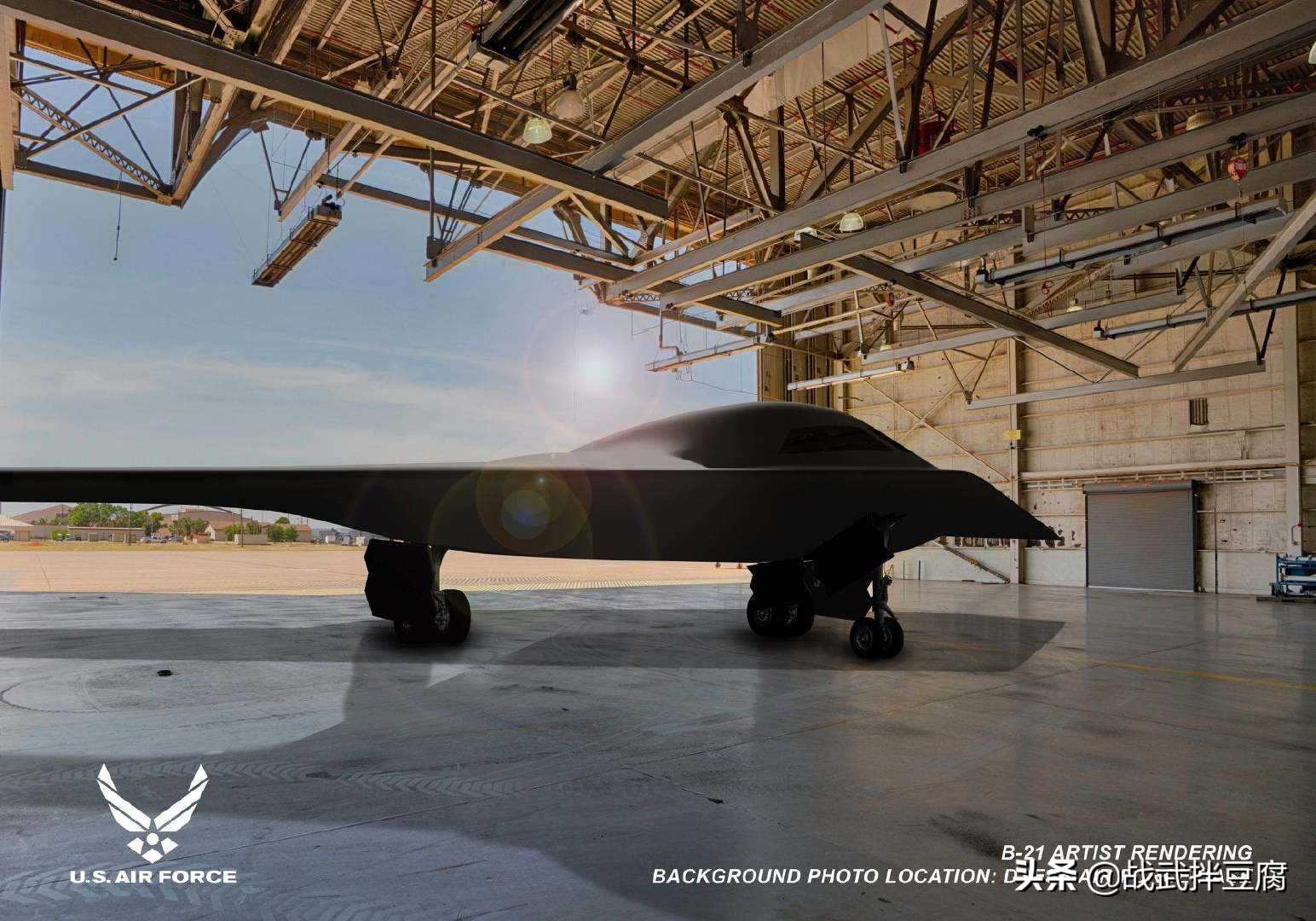 美第2架B-21轰炸机-美国空军新展示的B-21轰炸机照片透露出什么新东西？